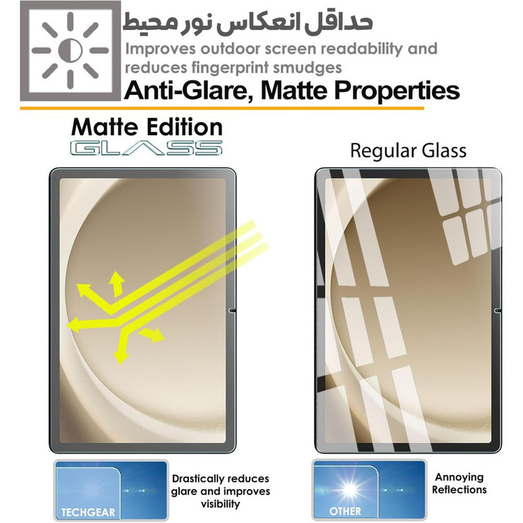 محافظ صفحه نمایش مات بادیگارد مدل Matte Tab مناسب برای تبلت سامسونگ Tab A9 Plus 11 inch