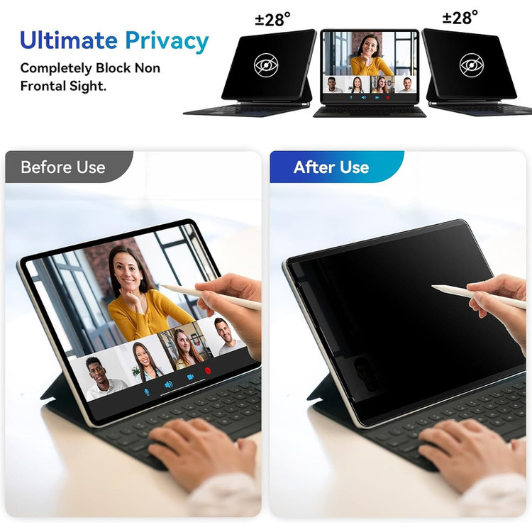 محافظ صفحه نمایش مات مدل Privacy Tab مناسب برای تبلت اپل iPad 10 10.9 inch 2022