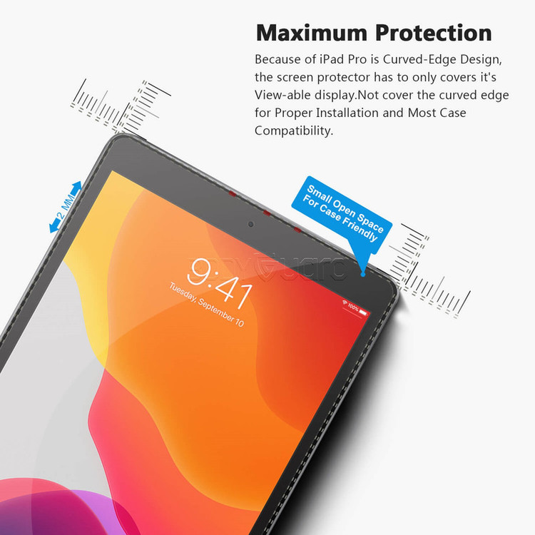 محافظ صفحه نمایش بادیگارد مدل TabG مناسب برای تبلت اپل iPad 7 10.2