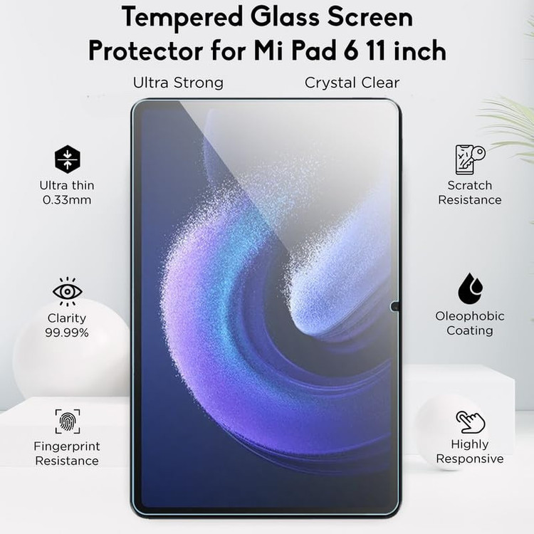 محافظ صفحه نمایش شیشه ای بادیگارد مدل TabG مناسب برای تبلت شیائومی Pad 6 / 6 Pro