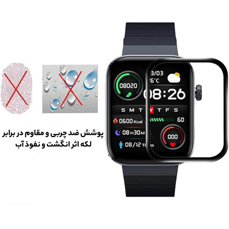 محافظ صفحه نمایش راینو مدل PMMA مناسب برای ساعت هوشمند میبرو T1