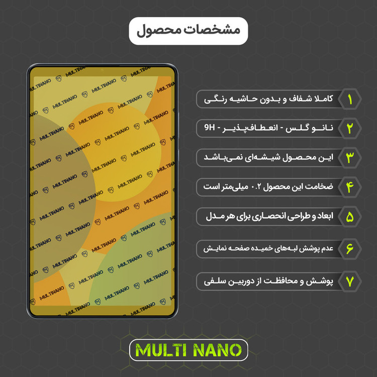 محافظ صفحه نمایش مولتی نانو مدل X-S1N مناسب برای تبلت شیائومی Redmi Pad SE 8.7