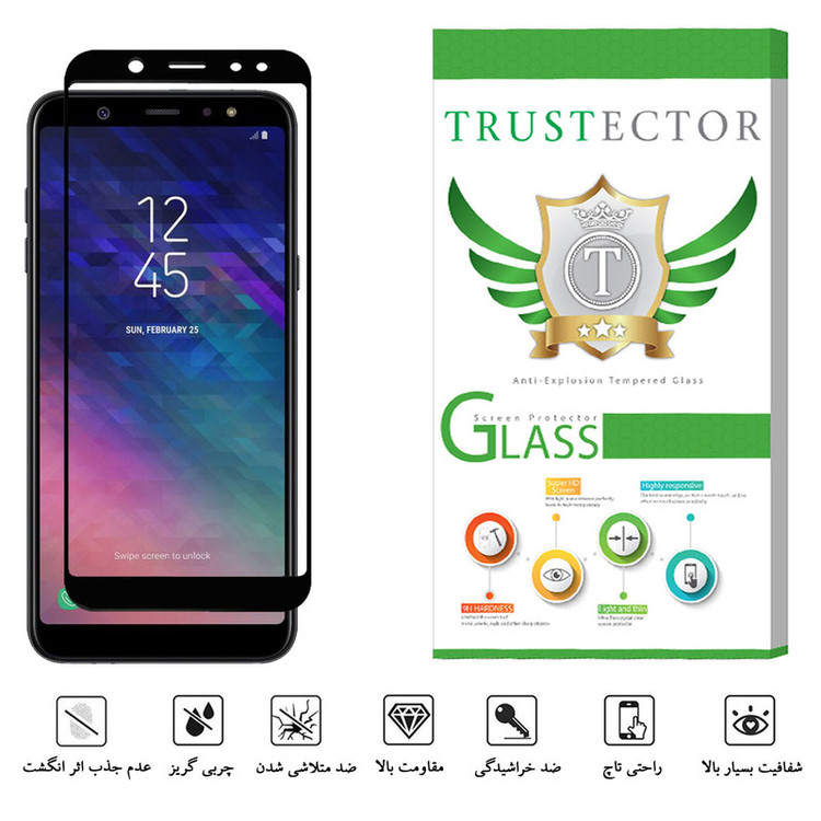 محافظ صفحه نمایش سرامیکی تراستکتور مدل CRM مناسب برای گوشی موبایل سامسونگ Galaxy A6 Plus 2018