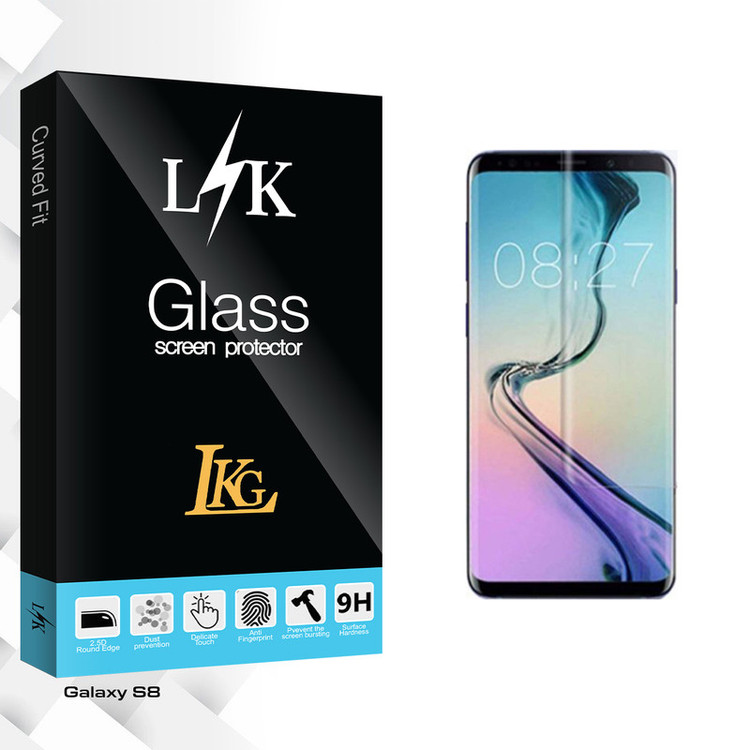 محافظ صفحه نمایش شیشه ای ال کا جی مدل LK GlassUV مناسب برای گوشی موبایل سامسونگ Galaxy S8