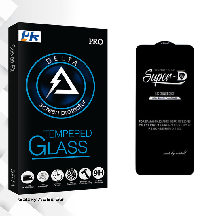 محافظ صفحه نمایش شیشه ای پی کی مدل Delta Super-D مناسب برای گوشی موبایل سامسونگ Galaxy A52s 5G