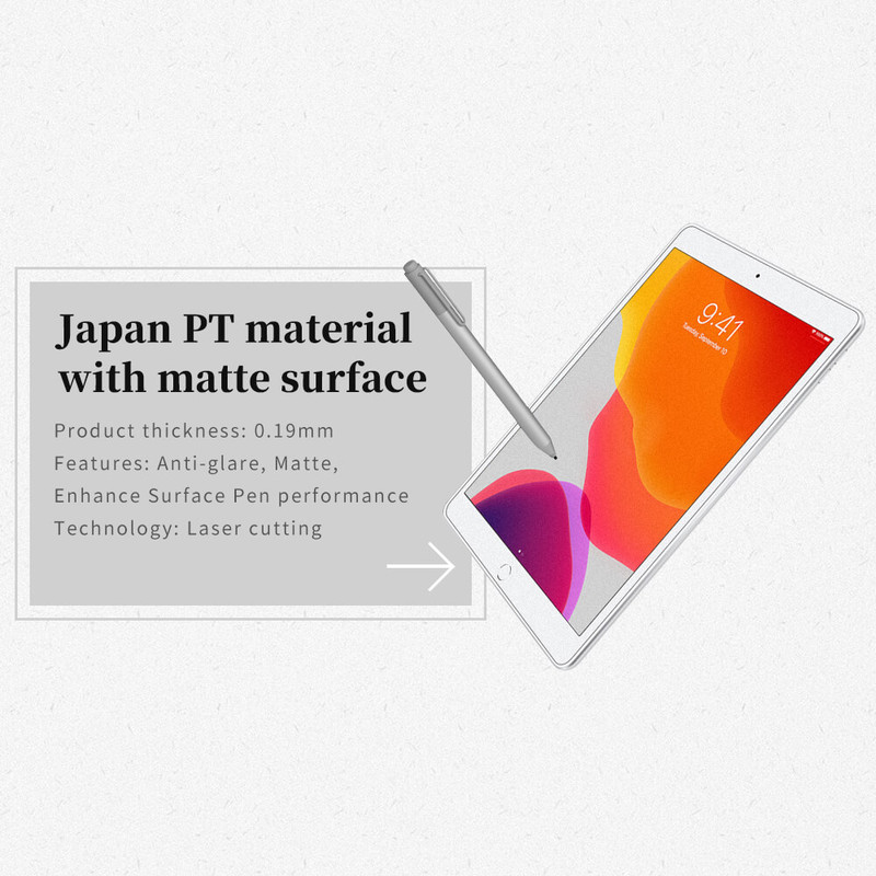 محافظ صفحه نمایش D`hard مدل AG paper-like مناسب برای تبلت اپل Apple iPad 10.2 (2019)/ iPad 10.2 (2020)/ iPad 10.2 (2021)
