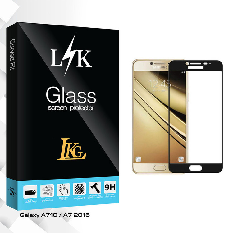 محافظ صفحه نمایش ال کا جی مدل LK Glass مناسب برای گوشی موبایل سامسونگ Galaxy A7 2016