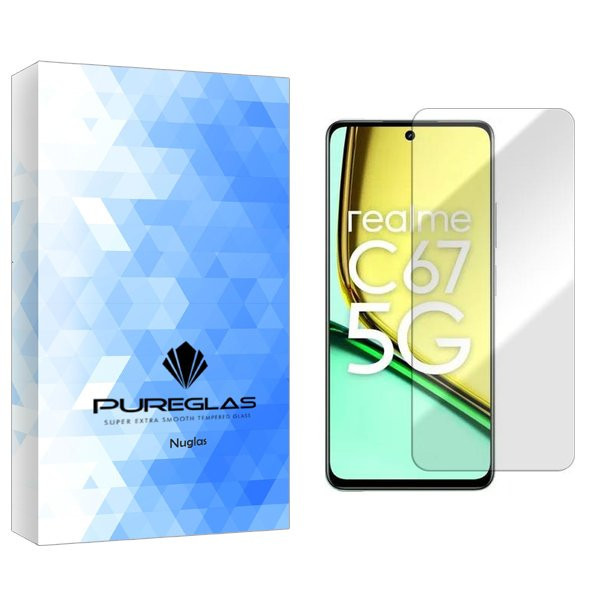 محافظ صفحه نمایش پیور گلس مدل NueGlas مناسب برای گوشی موبایل ریلمی C67