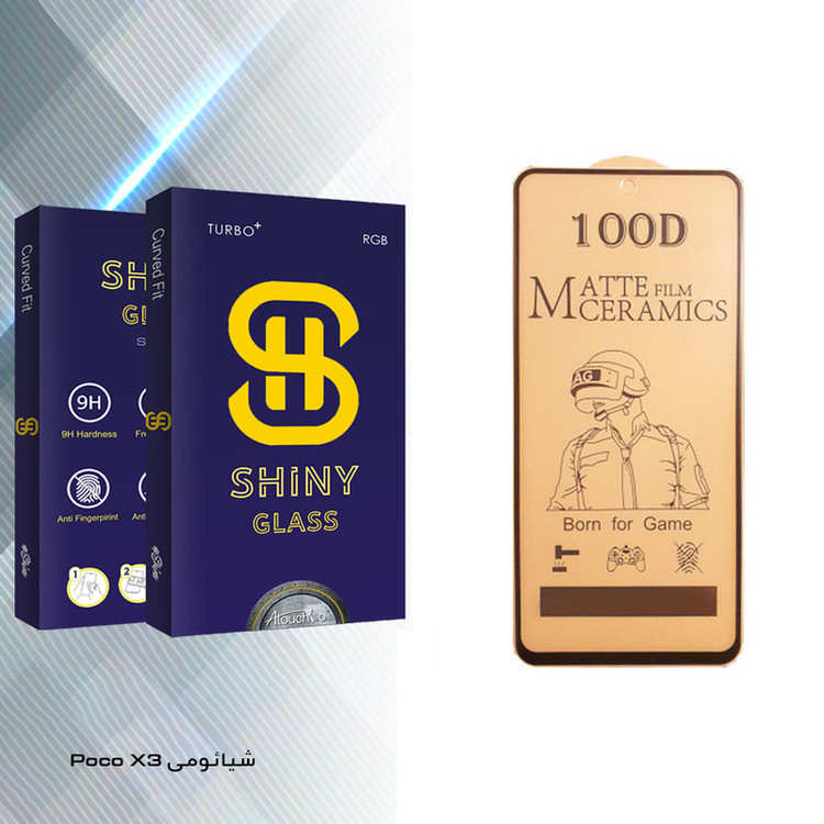 محافظ صفحه نمایش سرامیکی آتوچبو مدل Shiny Glass مناسب برای گوشی موبایل شیائومی Poco X3