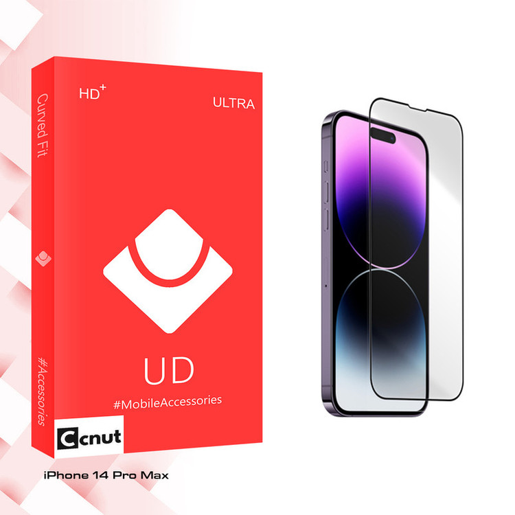 محافظ صفحه نمایش شیشه ای کوکونات مدل UD مناسب برای گوشی موبایل اپل iPhone 14 Pro Max