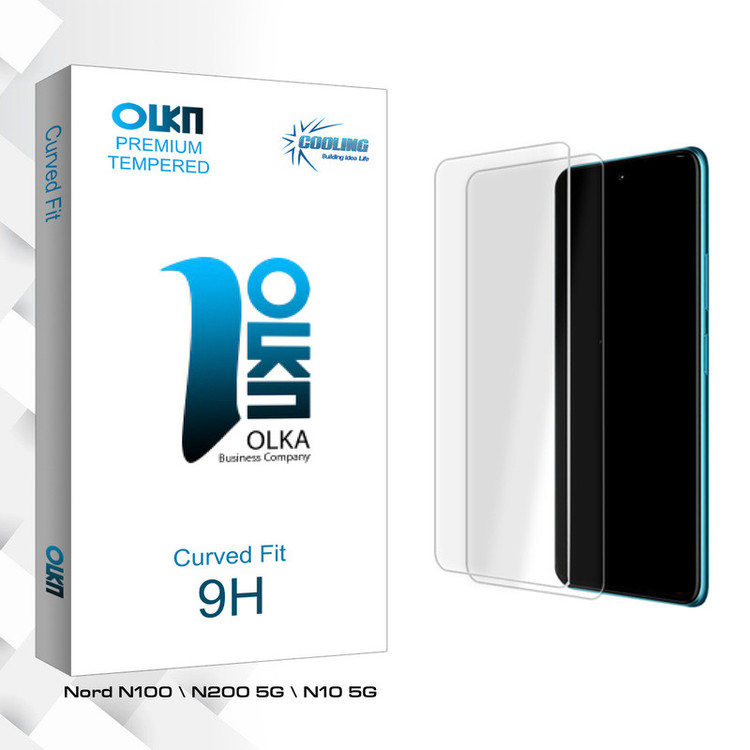 محافظ صفحه نمایش شیشه ای کولینگ مدل Olka Glass MIX مناسب برای گوشی موبایل وان پلاس Nord N100 \ N200 5G \ N10 5G بسته دو عددی