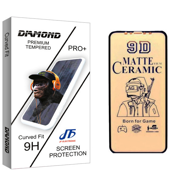 محافظ صفحه نمایش مات جی اف مدل Diamond glass مناسب برای گوشی موبایل اپل Iphone XR/11