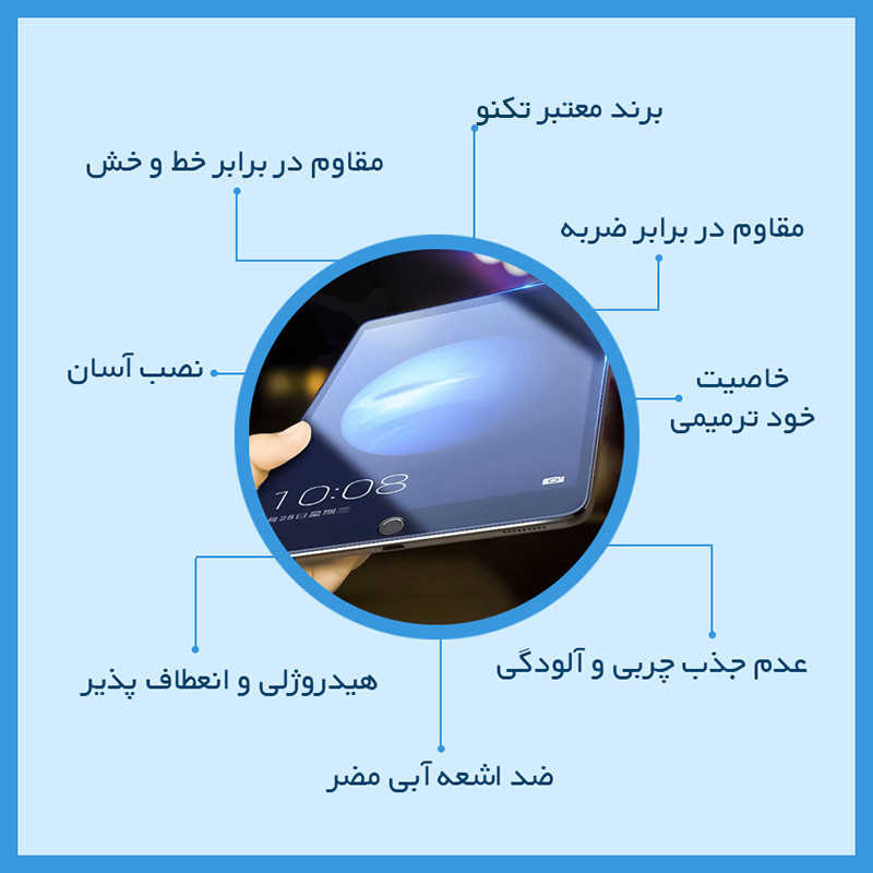 محافظ صفحه نمایش آنتی بلو تکنو مدل HyBLU مناسب برای تبلت لنوو Tab 4 8 (TB-8504)