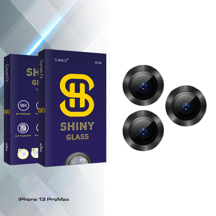 محافظ لنز گوشی آتوچبو مدل Shiny Glass FLL فلزی مناسب برای گوشی موبایل اپل iPhone 13 ProMax