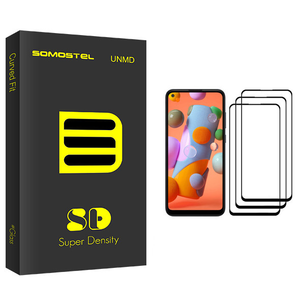محافظ صفحه نمایش سوماستل مدل SD Glass مناسب برای گوشی موبایل سامسونگ Galaxy A11 بسته سه عددی