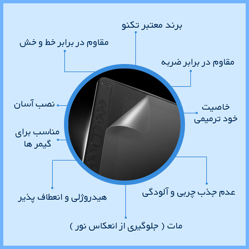 محافظ صفحه نمایش مات تکنو مدل Resistant مناسب برای تبلت سامسونگ Galaxy Tab S8