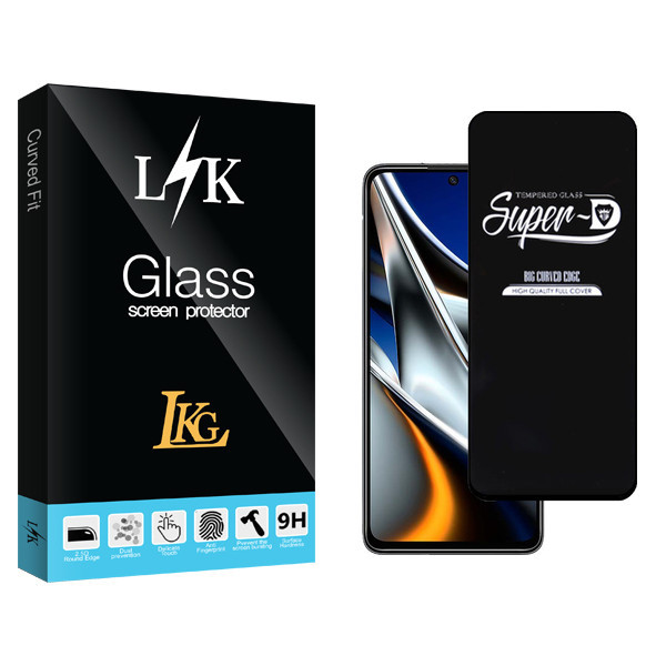 محافظ صفحه نمایش شیشه ای ال کا جی مدل LK Glass SuperD مناسب برای گوشی موبایل شیائومی Poco X4 Pro 5G 2201116PG