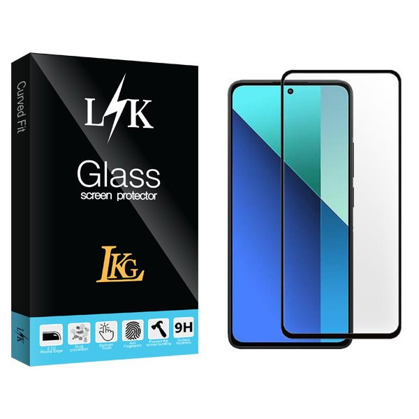 محافظ صفحه نمایش شیشه ای ال کا جی مدل LKK FullGlue مناسب برای گوشی موبایل شیائومی Redmi Note 13 Pro 4G