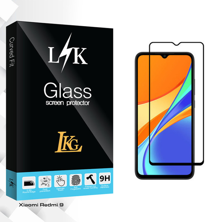 محافظ صفحه نمایش ال کا جی مدل LK Glass مناسب برای گوشی موبایل شیائومی Redmi 9