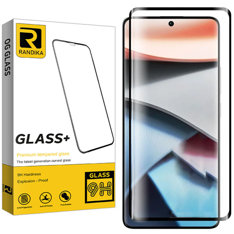 محافظ صفحه نمایش شیشه ای راندیکا مدل Premium Curve مناسب برای گوشی موبایل شیائومی Redmi Note 13 Pro Plus / Redmi Note 14 Pro Plus