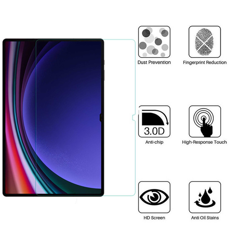 محافظ صفحه نمایش D`HARD مدل 5D مناسب برای تبلت سامسونگ Galaxy S9 Ultra / S8 Ultra / SM-X900 / SM-X906