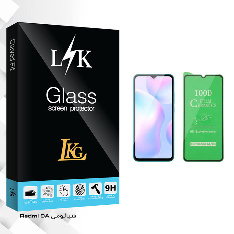 محافظ صفحه نمایش سرامیکی ال کا جی مدل LK Glass مناسب برای گوشی موبایل شیائومی Redmi 9A