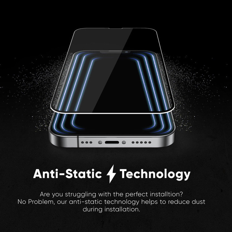 محافظ صفحه نمایش آرمور مدل آنتی استاتیک مناسب برای گوشی موبایل اپل iPhone 13 Pro Max بسته 2 عددی