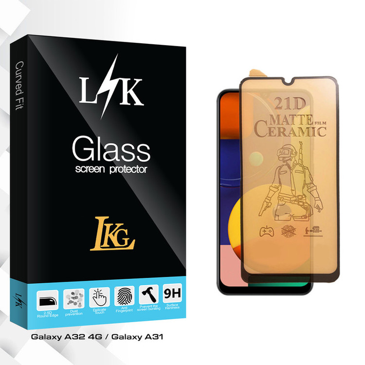 محافظ صفحه نمایش سرامیکی مات ال کا جی مدل LK Pro مناسب برای گوشی موبایل سامسونگ Galaxy A32 4G / Galaxy A31