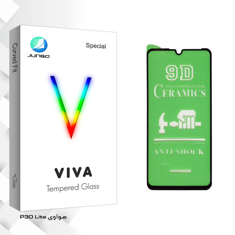 محافظ صفحه نمایش 9D جانبو مدل Viva Glass مناسب برای گوشی موبایل هوآوی P30 Lite