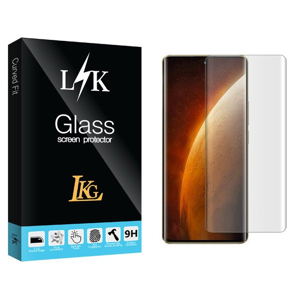 محافظ صفحه نمایش ال کا جی مدل LKK UV مناسب برای گوشی موبایل ریلمی Narzo 60 Pro به همراه محافظ پشت گوشی