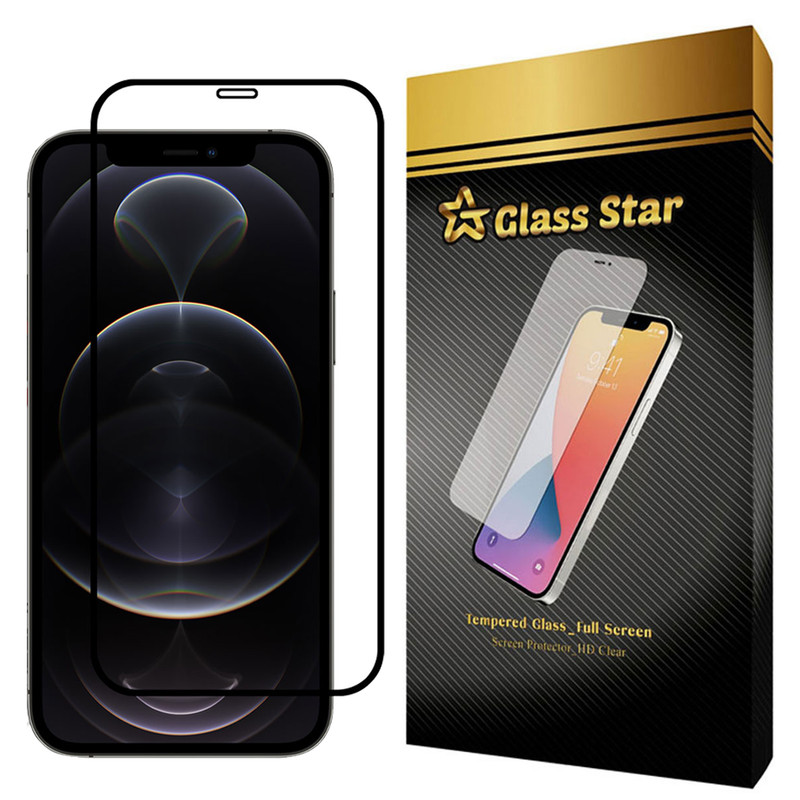 محافظ صفحه نمایش گلس استار مدل FUL مناسب برای گوشی موبایل اپل iPhone 12