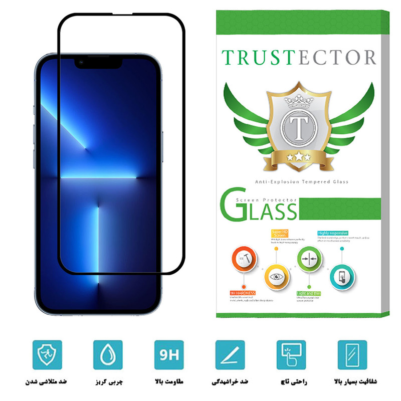 محافظ صفحه نمایش سرامیکی تراستکتور مدل CRM مناسب برای گوشی موبایل اپل iPhone 13 Pro Max