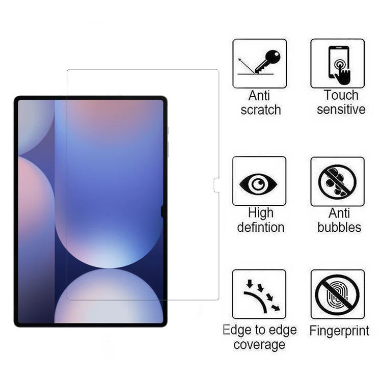 محافظ صفحه نمایش بوف مدل 5D مناسب برای تبلت سامسونگ Galaxy Tab S10 Plus/ S9 Plus/ S9 FE Plus/ S8 Plus/ S7 Plus/ S7 FE