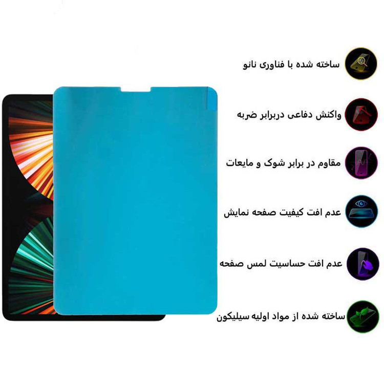 محافظ صفحه نمایش مات D'HARD مدل Xundd Paper-Like مناسب برای تبلت اپل iPad Pro 11 (2018, 2020, 2021, 2022)/ Air 10.9 (2022)/ Air 4/ Air 5