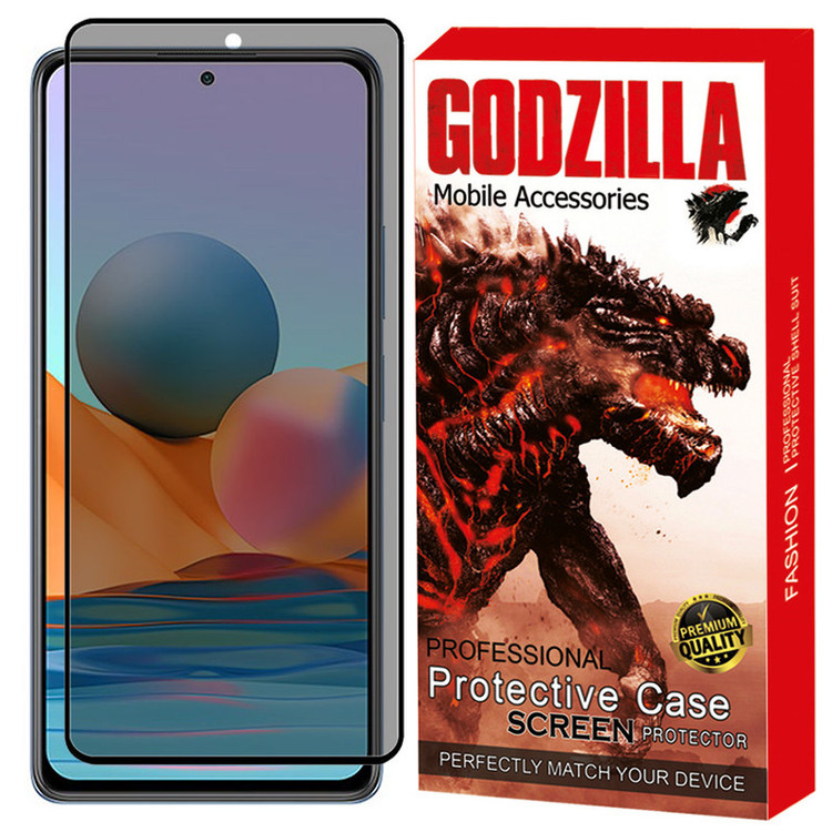محافظ صفحه نمایش حریم شخصی گودزیلا مدل GGPP-RDN10P مناسب برای گوشی موبایل شیائومی Redmi Note 10 Pro