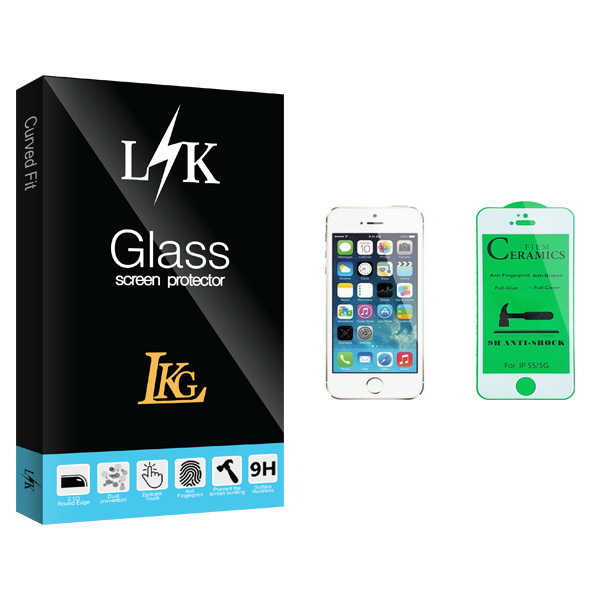 محافظ صفحه نمایش سرامیکی ال کا جی مدل LK Glass مناسب برای گوشی موبایل اپل iPhone 5s