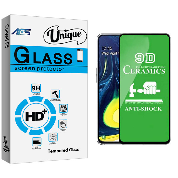 محافظ صفحه نمایش 9D ای اف اس مدل Unique Glass مناسب برای گوشی موبایل سامسونگ Galaxy A50 / A50s / A30