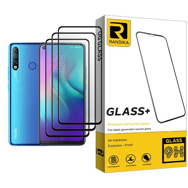 محافظ صفحه نمایش راندیکا مدل Glass MIX003 مناسب برای گوشی موبایل تکنو Camon 12 Air بسته سه عددی