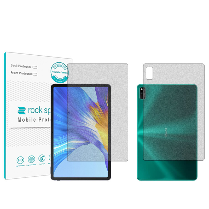 محافظ صفحه نمایش مات راک اسپیس مدل HyMTT مناسب برای تبلت آنر V6 به همراه محافظ پشت تبلت