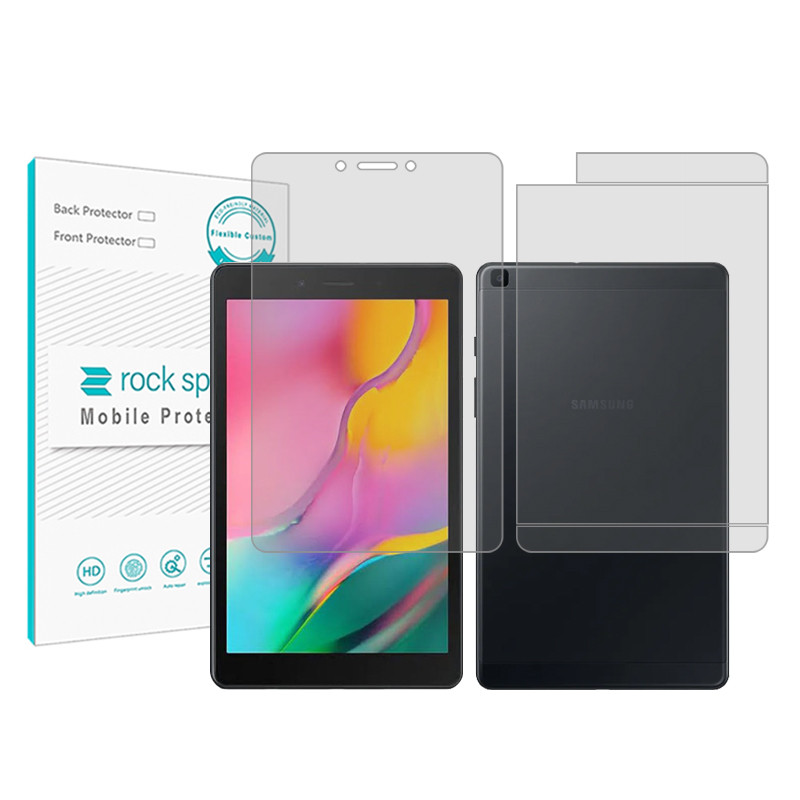 محافظ صفحه نمایش شفاف راک اسپیس مدل Hygel مناسب برای تبلت سامسونگ Galaxy Tab A 8.0 & S Pen (2019) به همراه محافظ پشت تبلت