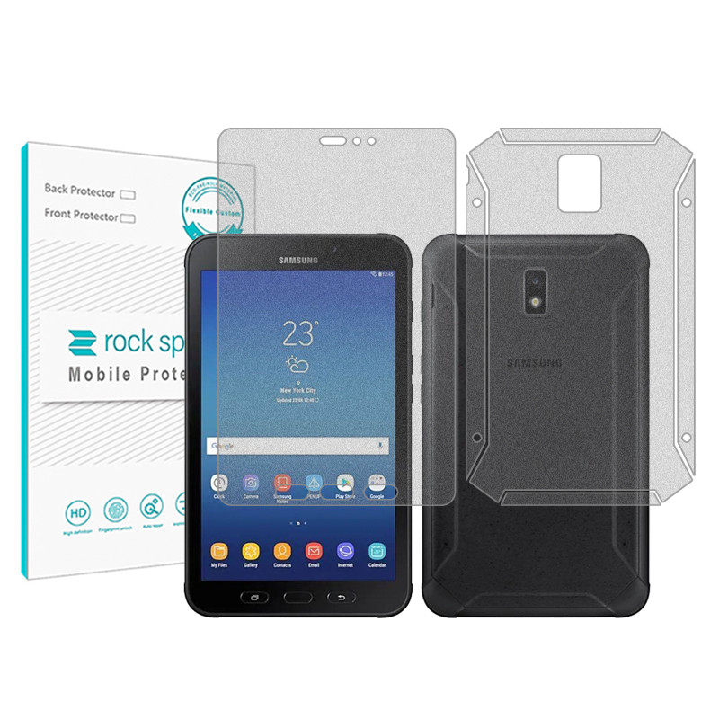 محافظ صفحه نمایش مات راک اسپیس مدل HyMTT مناسب برای تبلت سامسونگ Galaxy Tab Active 2 به همراه محافظ پشت تبلت