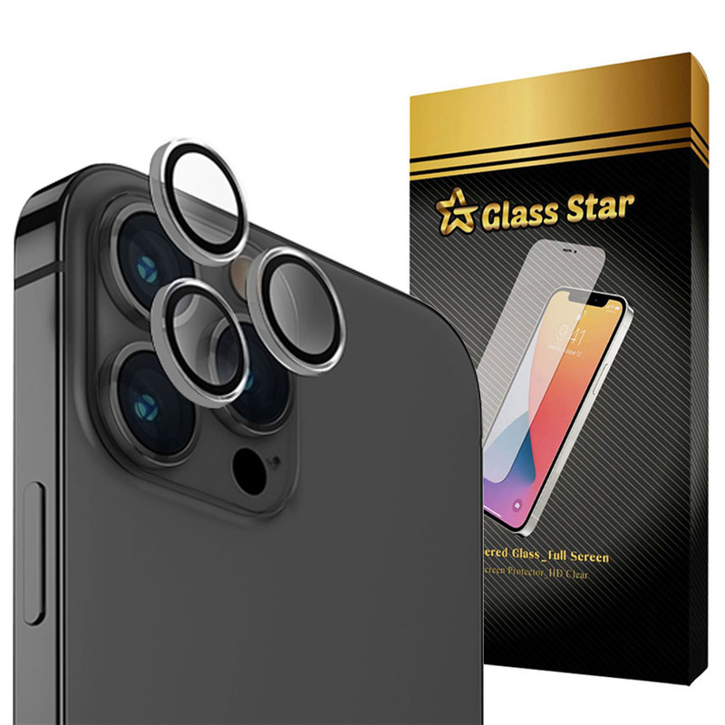 محافظ لنز دوربین گلس استار مدل RINIPS مناسب برای گوشی موبایل اپل iPhone 15 Pro Max