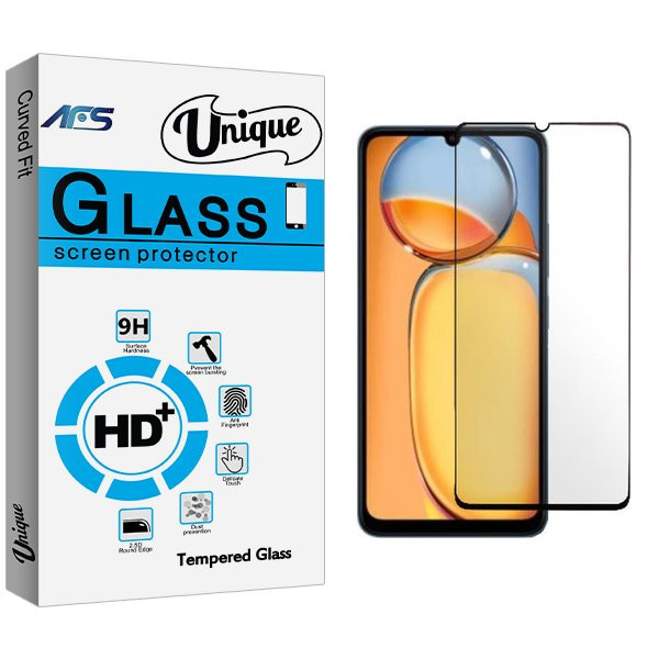 محافظ صفحه نمایش شیشه ای ای اف اس مدل Unique مناسب برای گوشی موبایل شیائومی Poco C65