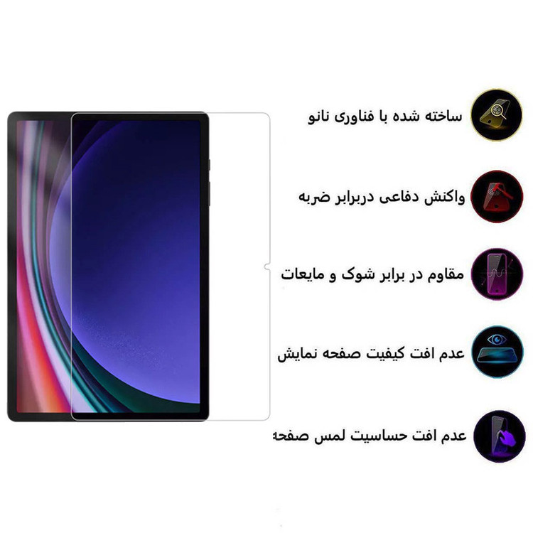 محافظ صفحه نمایش 5D اپیکوی مدل Super Power مناسب برای تبلت سامسونگ Galaxy Tab X610/ X616B/ X810/ X816B/ X800/ X806/ T976B/ T975/ T730/ T736B