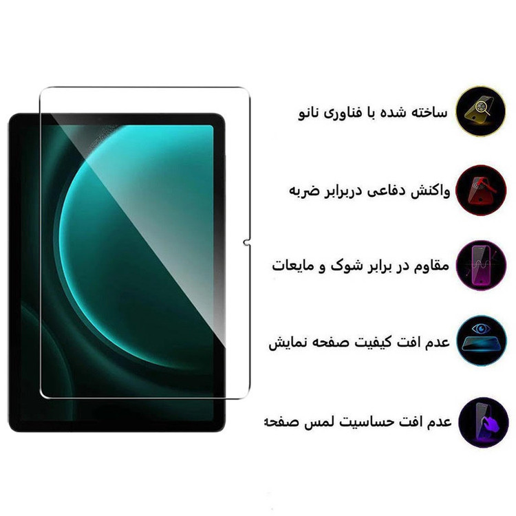 محافظ صفحه نمایش 5D اپیکوی مدل Super Power مناسب برای تبلت سامسونگ Galaxy Tab S9 FE/ S9/ S8/ S7