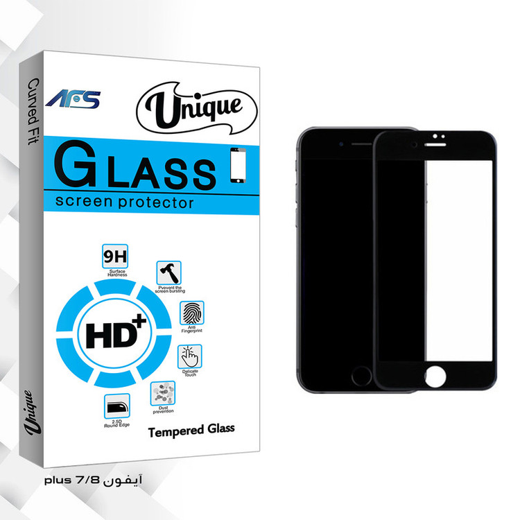 محافظ صفحه نمایش ای اف اس مدل Unique Glass مناسب برای گوشی موبایل اپل iPhone 7/8 plus