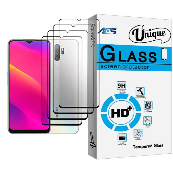 محافظ صفحه نمایش ای اف اس مدل Unique Glass MIX004 مناسب برای گوشی موبایل اوپو A11 بسته چهار عددی