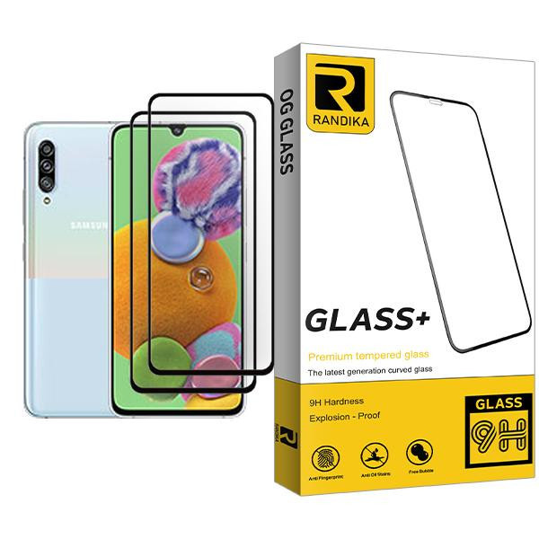 محافظ صفحه نمایش راندیکا مدل Randika Glass MIX002 مناسب برای گوشی موبایل سامسونگ Galaxy A90 5G بسته دو عددی