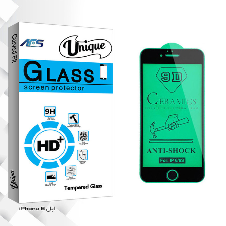 محافظ صفحه نمایش سرامیکی ای اف اس مدل Uni مناسب برای گوشی موبایل اپل iPhone 6