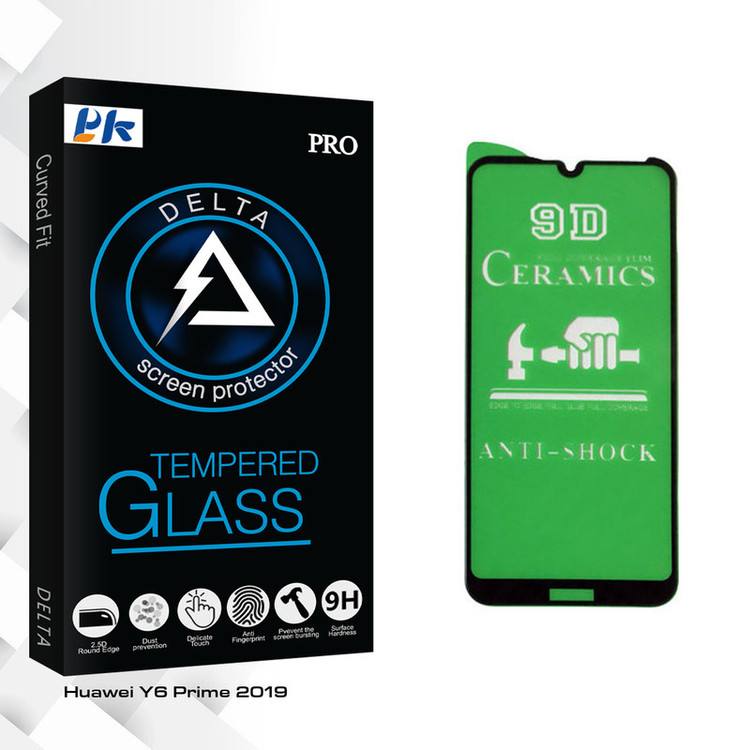 محافظ صفحه نمایش سرامیکی پی کی مدل Delta Glass مناسب برای گوشی موبایل هوآوی Y6 Prime 2019